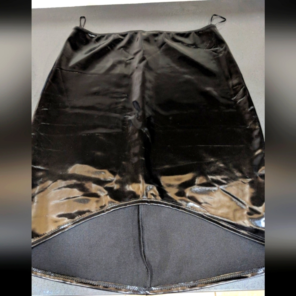 Rare Retro Black Skirt Costume Cosplay Vamp Pin Up Goth Dark Academia Fashion